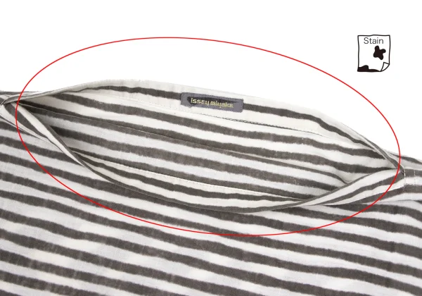 ISSEY MIYAKE Cotton Linen Line Printed Top K-172674_004