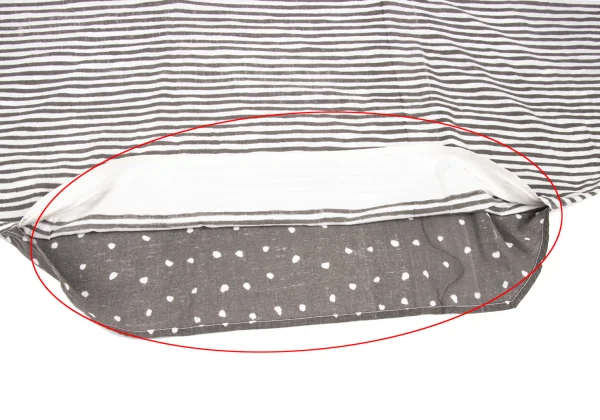 ISSEY MIYAKE Cotton Linen Line Printed Top K-172674_010