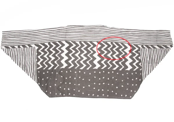 ISSEY MIYAKE Cotton Linen Line Printed Top K-172674_012