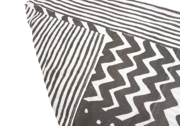ISSEY MIYAKE Cotton Linen Line Printed Top K-172674_014
