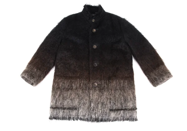 ISSEY MIYAKE PERMANENTE Wool Gradation Shaggy Coat K-172678_002