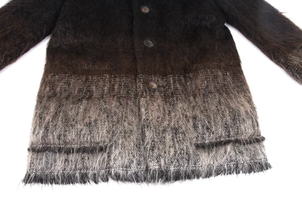 ISSEY MIYAKE PERMANENTE Wool Gradation Shaggy Coat K-172678_008