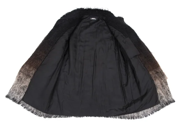 ISSEY MIYAKE PERMANENTE Wool Gradation Shaggy Coat K-172678_011