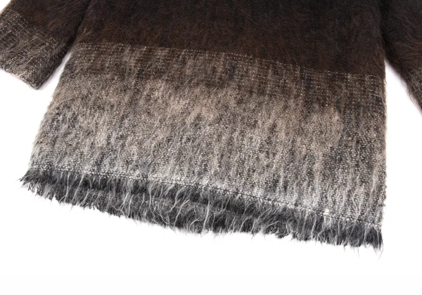 ISSEY MIYAKE PERMANENTE Wool Gradation Shaggy Coat K-172678_013
