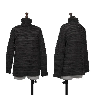 ISSEY MIYAKE PERMANENTE 3D Turtle Neck Knit Sweater