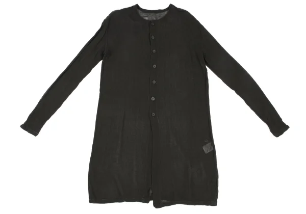 ISSEY MIYAKE PERMANENTE Cotton Rayon See-through Long Cardigan K-172681_002