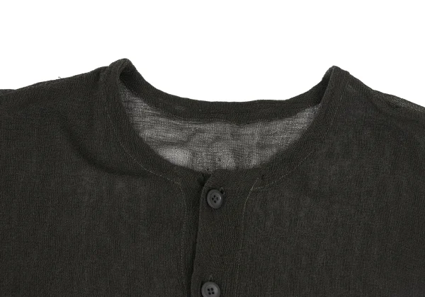 ISSEY MIYAKE PERMANENTE Cotton Rayon See-through Long Cardigan K-172681_003
