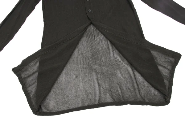 ISSEY MIYAKE PERMANENTE Cotton Rayon See-through Long Cardigan K-172681_013
