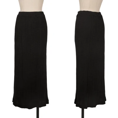 ISSEY MIYAKE PERMANENTE Design Weave Long Skirt