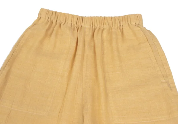 ISSEY MIYAKE PERMANENTE Linen Poly Elastic Waist Pants K-172690_002