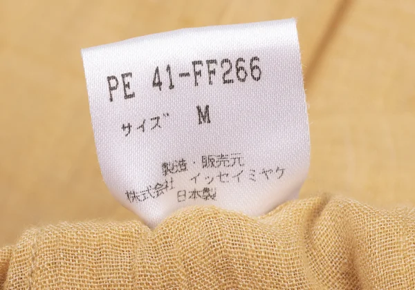 ISSEY MIYAKE PERMANENTE Linen Poly Elastic Waist Pants K-172690_011