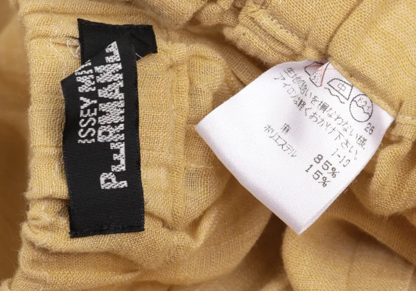 ISSEY MIYAKE PERMANENTE Linen Poly Elastic Waist Pants K-172690_012