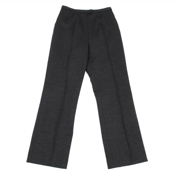 Leilian Wool Blend Stretch Seam Pants Charcoal 9 K-172691_001