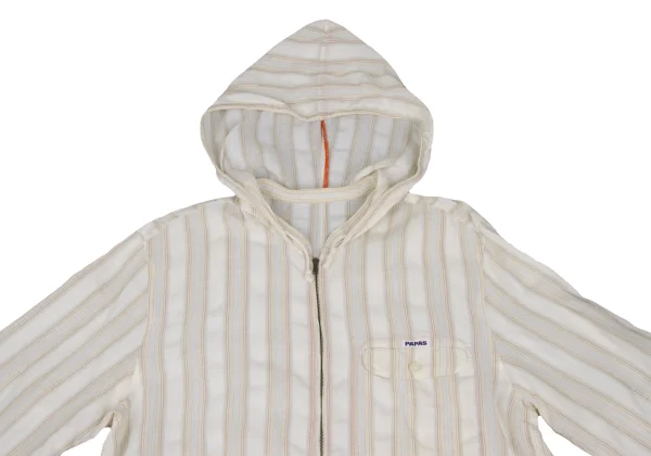 Papas Stripe Hooded Shirt K-172698_002