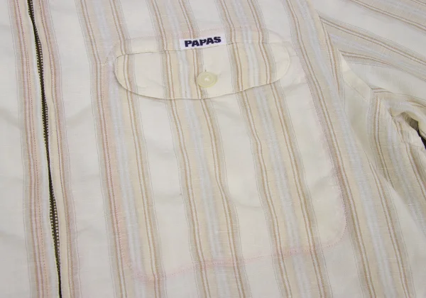 Papas Stripe Hooded Shirt K-172698_005