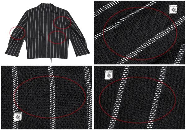 COMME des GARCONS HOMME PLUS Poly Cord Design Stripe Jacket K-172702_017