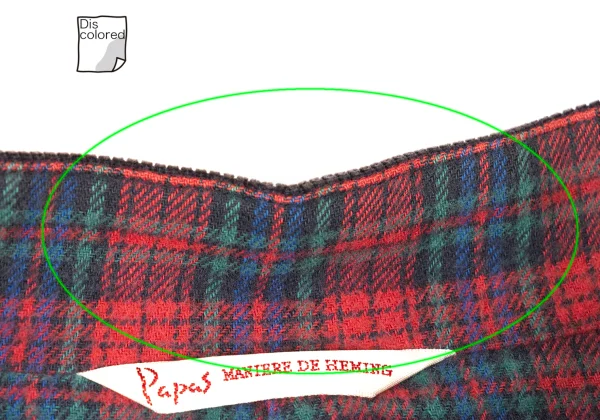 Papas Checkered Lining Stand Collar Corduroy Jacket K-172705_006