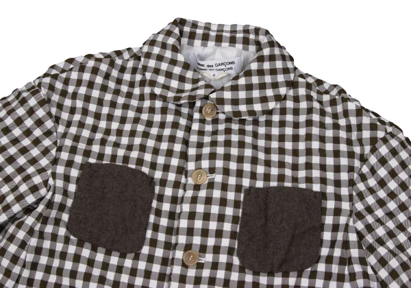 COMME des GARCONS Patch Pocket Gingham Check Jacket K-172706_003