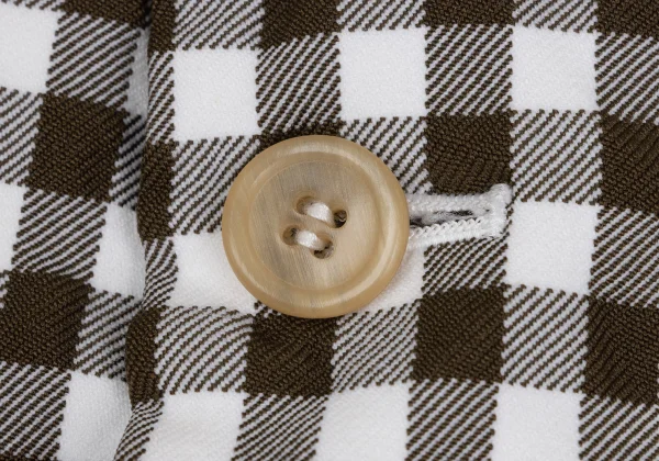 COMME des GARCONS Patch Pocket Gingham Check Jacket K-172706_005