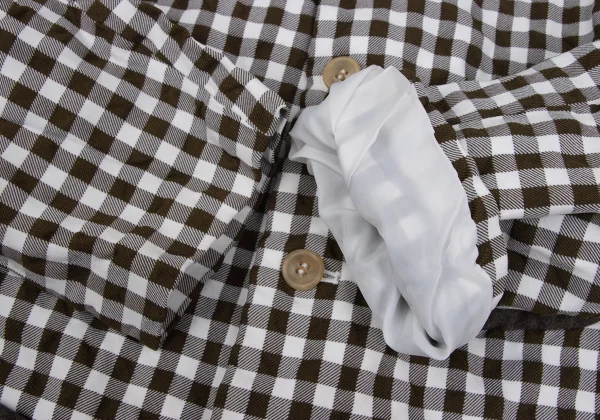 COMME des GARCONS Patch Pocket Gingham Check Jacket K-172706_008