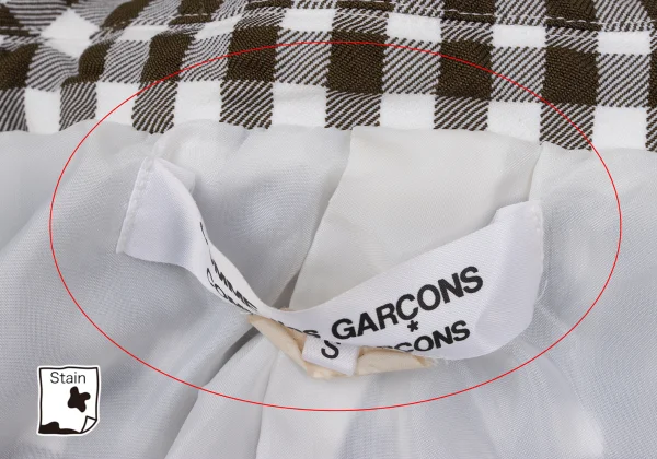 COMME des GARCONS Patch Pocket Gingham Check Jacket K-172706_012