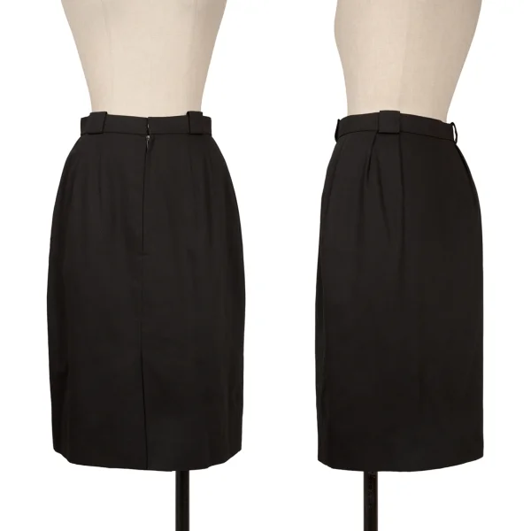 Christian Dior Poly Cotton Front Slit Skirt Black M K-172709_001