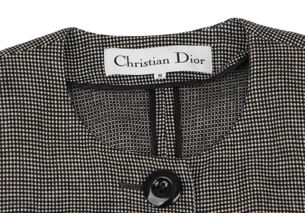 Christian Dior Linen Design Weave Short Sleeve Jacket K-172711_004