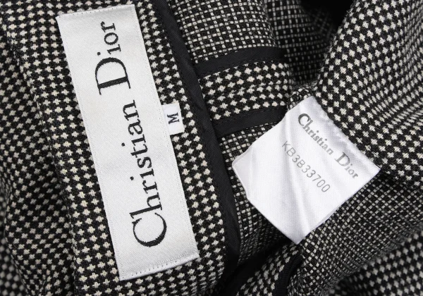 Christian Dior Linen Design Weave Short Sleeve Jacket K-172711_016