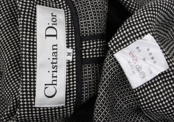 Christian Dior Linen Design Weave Short Sleeve Jacket K-172711_017