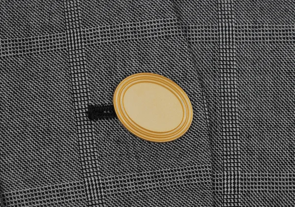 Christian Dior Wool Rayon Glen Check Collarless Jacket K-172712_005