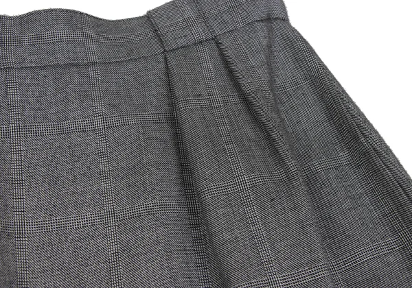 Christian Dior Wool Rayon Glen Check Skirt K-172713_006