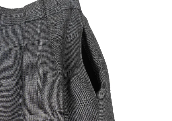 Christian Dior Wool Rayon Glen Check Skirt K-172713_007