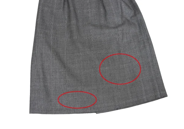 Christian Dior Wool Rayon Glen Check Skirt K-172713_008