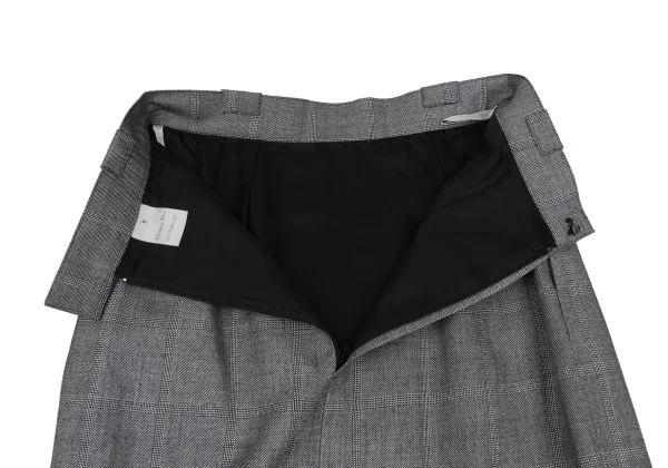 Christian Dior Wool Rayon Glen Check Skirt K-172713_012