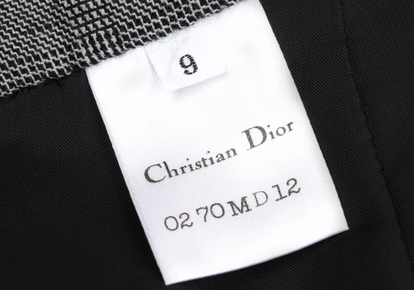 Christian Dior Wool Rayon Glen Check Skirt K-172713_017