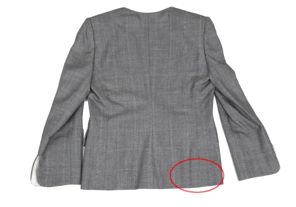 Christian Dior Wool Rayon Glen Check Jacket & Skirt K-172714_009