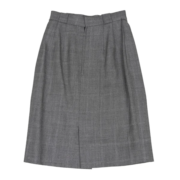 Christian Dior Wool Rayon Glen Check Jacket & Skirt K-172714_016