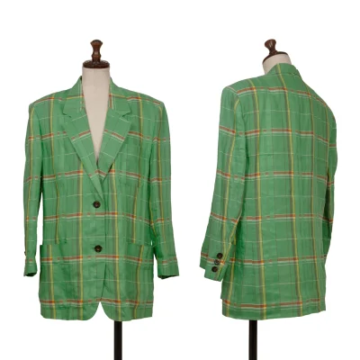 Christian Dior SPORTS Linen Madras Check Jacket