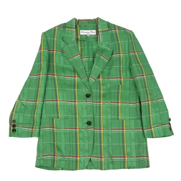 Christian Dior SPORTS Linen Madras Check Jacket K-172718_002