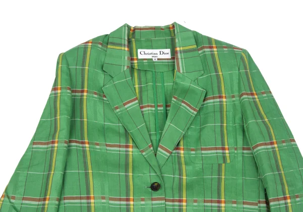 Christian Dior SPORTS Linen Madras Check Jacket K-172718_003