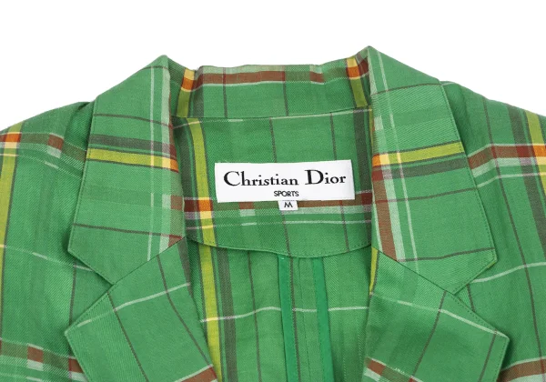 Christian Dior SPORTS Linen Madras Check Jacket K-172718_004