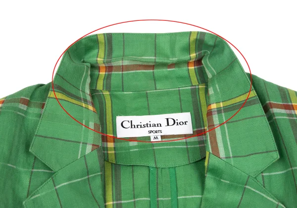 Christian Dior SPORTS Linen Madras Check Jacket K-172718_005