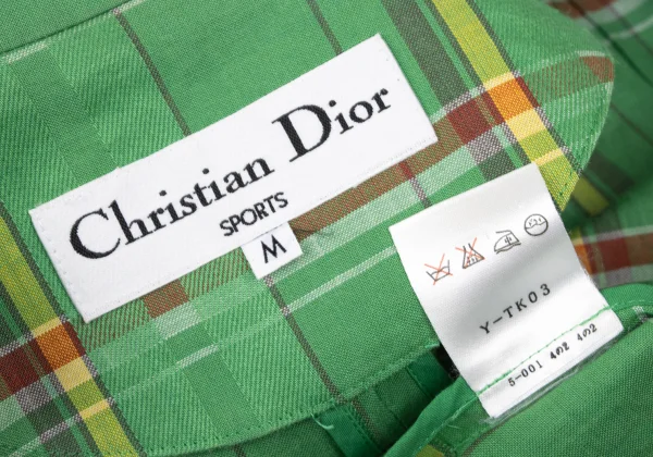 Christian Dior SPORTS Linen Madras Check Jacket K-172718_017