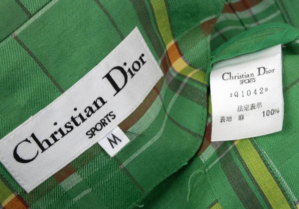Christian Dior SPORTS Linen Madras Check Jacket K-172718_018