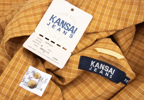 KANSAI JEANS Cotton Check Short Sleeve Shirt K-172719_013