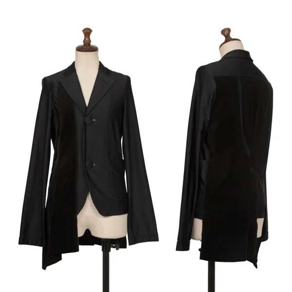 COMME des GARCONS Velour Switching Stretch Jacket Black S K-172721_001
