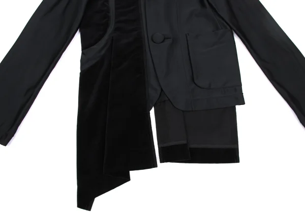 COMME des GARCONS Velour Switching Stretch Jacket K-172721_011
