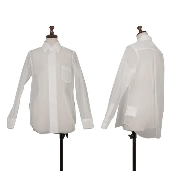 COMME des GARCONS Nylon See-through Shirt White XS K-172723_001