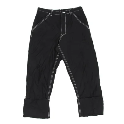 BLACK COMME des GARCONS Stitch Roll-Up Pants