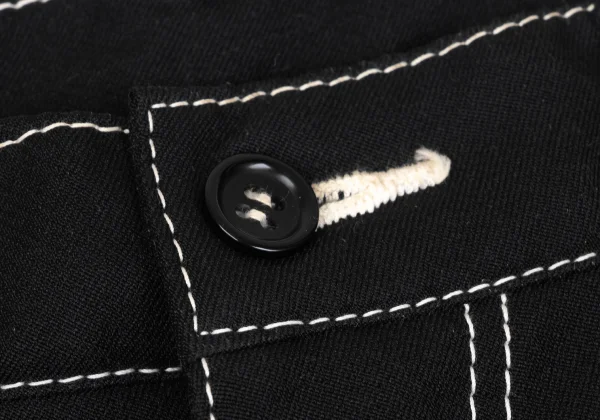 BLACK COMME des GARCONS Stitch Roll-Up Pants K-172725_005